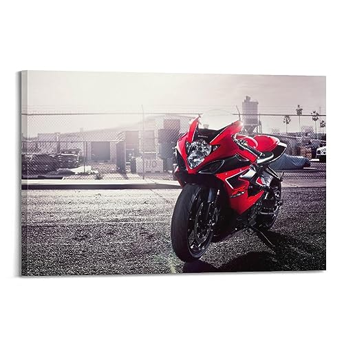KTIN Sport-Motorrad-Poster Suzuki Gsx-r1000 Cafe Racer Poster, dekoratives Gemälde, Leinwand-Wandposter und Kunstdruck, modernes Familienschlafzimmer-Dekor-Poster, 30 x 45 cm von KTIN