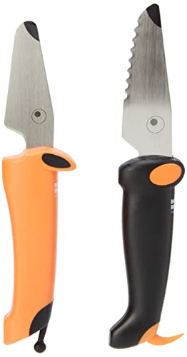 KUHN RIKON kinderkitchen Kindermesser Set Hund, schwarz/orange, Edelstahl, Schwarz & Orange von KUHN RIKON