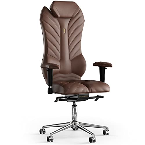KULIK SYSTEM Ergonomischer Executive Bürostuhl - Komfort & Verstellbarer Stuhl mit Rücken-& Lendenwirbelstütze für Lange Arbeitsstunden|Patentiertes Rückenentlastungsdesign| Monarch Echtleder-Whisky KULIK SYSTEM Ergonomischer Executive Bürostuhl - Komfort & Verstellbarer Stuhl mit Rücken-& Lendenwirbelstütze für Lange Arbeitsstunden|Patentiertes Rückenentlastungsdesign| Monarch Echtleder-Whisky von KULIK SYSTEM