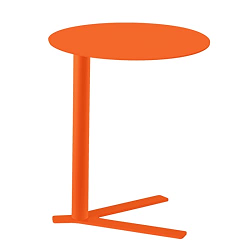 KUviez Bistrotisch, Klassische Bistro-Pub-Möbel – moderner runder Pub-Tisch, Bartisch aus Metall für den Innen- und Außenbereich, kleine Laptop-Snack-Couchtische, rustikale runde Tischplatte mit ma von KUviez