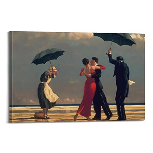 KWID Jack Vettriano Singing Butler Poster, dekoratives Gemälde, Leinwand, Wandposter und Kunstbild, modernes Familien-Schlafzimmer, 60 x 90 cm von KWID