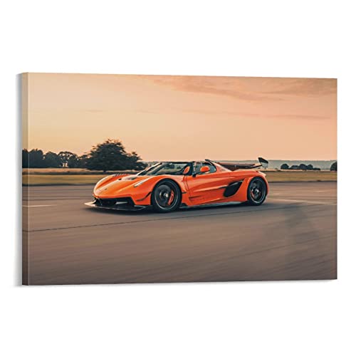 KWID Supercar Poster für Koenigsegg Jesko Sportauto Hyper Car Poster Dekorative Malerei Leinwand Wandposter und Kunstbild Druck Moderne Familie Schlafzimmer Dekor Poster 60 x 90 cm von KWID