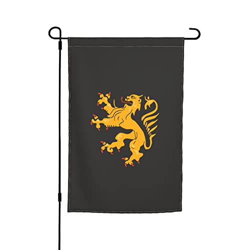 Banner des Herzogtums Brabant, Gartenflagge, 30,5 x 45,7 cm, doppelseitige Gartenflaggen für den Außenbereich, vertikale Flagge, Hof, Rasen, Außendekoration von KWQDOZF