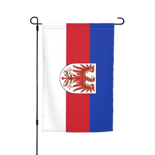 Dolnoserbski-Gartenflagge, 30,5 x 45,7 cm, doppelseitige Gartenflaggen für den Außenbereich, vertikale Flagge, Hof, Rasen, Außendekoration von KWQDOZF