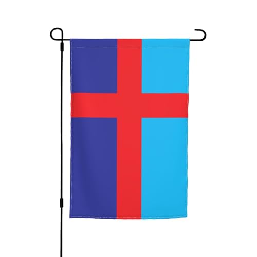 Flagge von Bohuslän, Gartenflagge, 30,5 x 45,7 cm, doppelseitige Gartenflaggen für den Außenbereich, vertikale Flagge, Hof, Rasen, Außendekoration von KWQDOZF