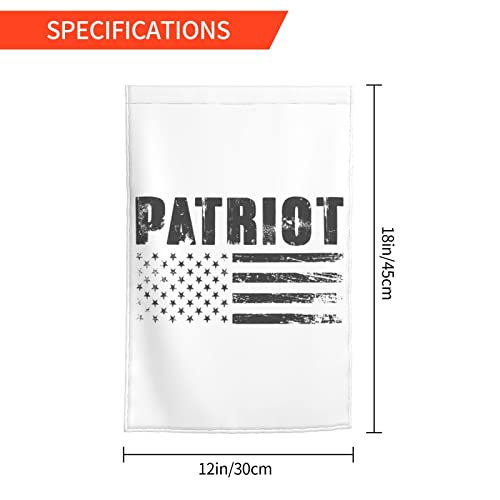 Gartenflagge mit Patriot-Flaggen-Design, 30,5 x 45,7 cm, doppelseitige Gartenflaggen für den Außenbereich, vertikale Flagge, Hof, Rasen, Außendekoration von KWQDOZF
