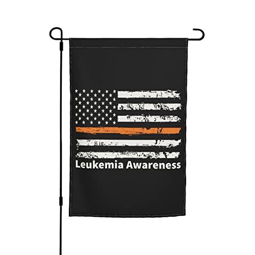 Leukemia Awarenessusa-Flagge, Gartenflagge, 30,5 x 45,7 cm, doppelseitige Gartenflaggen für den Außenbereich, vertikale Flagge, Hof, Rasen, Außendekoration von KWQDOZF