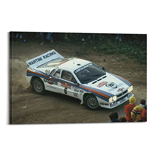 KYNA 1983 World Rally Championship Season for Lancia Race Car Poster Dekorative Malerei Leinwand Wandposter und Kunstbild Druck Moderne Familie Schlafzimmer Dekor Poster 30 x 45 cm von KYNA