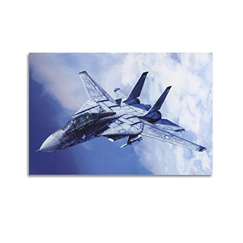 KYNA F-14 Tomcat Poster Dekorative Malerei Leinwand Wandposter und Kunstbild Druck Moderne Familie Schlafzimmer Dekor Poster 60 x 90 cm von KYNA