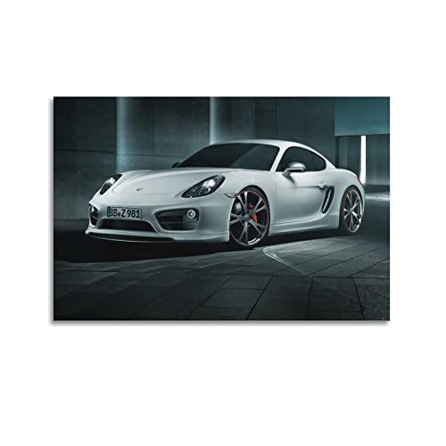 KYNA Sportauto-Poster für Porsche Cayman S Rennauto Supercar Poster Dekorative Malerei Leinwand Wandposter und Kunstbild Druck Moderne Familie Schlafzimmer Dekor Poster 30 x 45 cm von KYNA