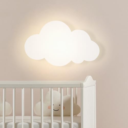 KZT LED Wandleuchte Innen Cartoon Wolken Lampe Kinderzimmer Wandlampe Junge Mädchen Dekorative Nachtlicht 4500K Neutralweiss Acryl Wandbeleuchtung für Babyzimmer Kindergarten Schlafzimmer Hotel, Weiß KZT LED Wandleuchte Innen Cartoon Wolken Lampe Kinderzimmer Wandlampe Junge Mädchen Dekorative Nachtlicht 4500K Neutralweiss Acryl Wandbeleuchtung für Babyzimmer Kindergarten Schlafzimmer Hotel, Weiß von KZT