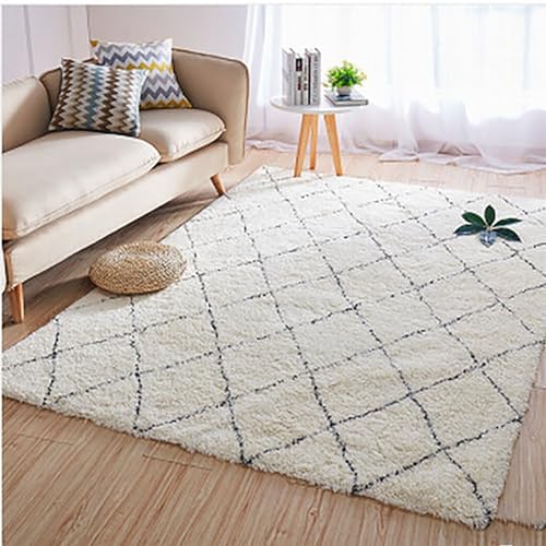 Kaaeaoa Souk Indoor-Teppich im Bohemian-Stil, rustikal, geometrisch, pflegeleicht, für Schlafzimmer, Küche, Wohnzimmer, fusselfrei(Color:C,Size:140x200cm) von Kaaeaoa