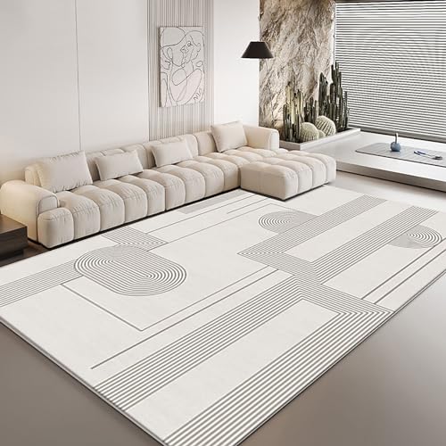 Kaaeaoa Unregelmäßiger Flächenteppich, Moderne abstrakte minimalistische Teppiche, geeignet für Wohnzimmer, Schlafzimmer, Loungebereich, Heimdekoration, rutschfest, waschbar(Color:C,Size:200X300cm) von Kaaeaoa