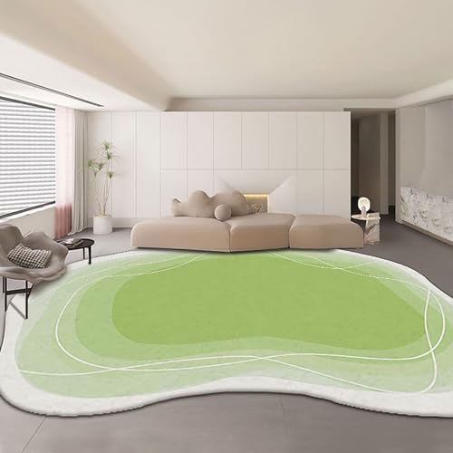 Moderner Teppich mit Abstrakter Form, geeignet für Wohnzimmer, Schlafzimmer, Esszimmer, Heimbüro, Küche, Flur, Rutschfester, waschbarer Teppich(E,250x350cm) von Kaaeaoa