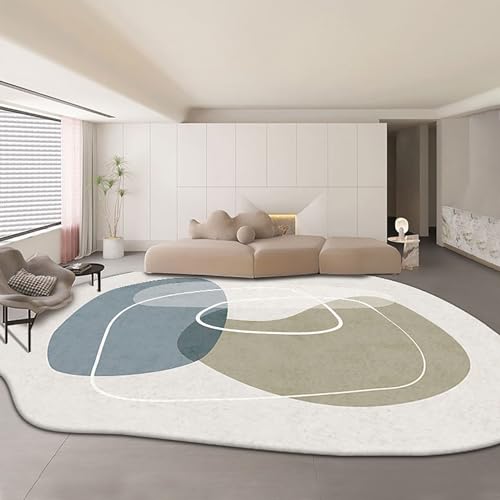 Moderner Teppich mit Abstrakter Form, geeignet für Wohnzimmer, Schlafzimmer, Esszimmer, Heimbüro, böhmischer Dicker Teppich, Küche, Flur, Rutschfester, waschbarer Teppich(A,250x350cm) von Kaaeaoa