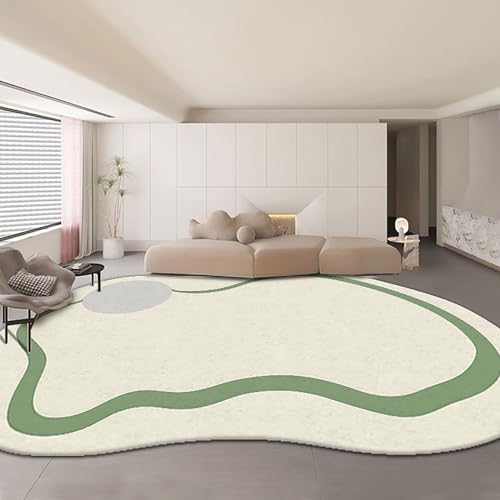 Moderner Teppich mit Abstrakter Form, geeignet für Wohnzimmer, Schlafzimmer, Esszimmer, Heimbüro, böhmischer Dicker Teppich, Küche, Flur, Rutschfester, waschbarer Teppich(F,250x350cm) von Kaaeaoa