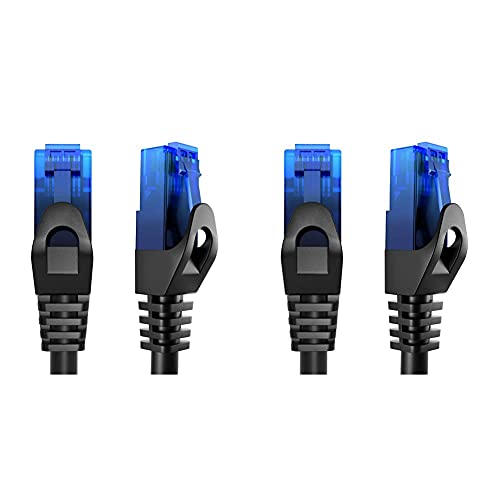 KabelDirekt Bundle – 0,25 m – Netzwerkkabel, Ethernet, LAN & Patch Kabel und 25m Netzwerkkabel, Ethernet, Lan & Patch Kabel (überträgt maximale Glasfaser Geschwindigkeit, blau) von KabelDirekt