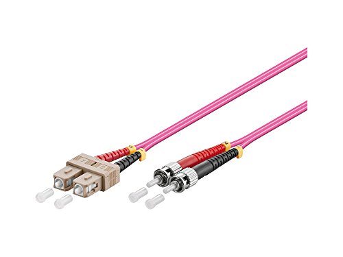 Kabelmeister® OM4 LWL Kabel - Duplex - Stecker SC an ST - Multimode 50/125 - Lichtwellen-Leiter, Glasfaser-Kabel, Patchkabel - 20 m - QUALITÄTSWARE von Kabelmeister