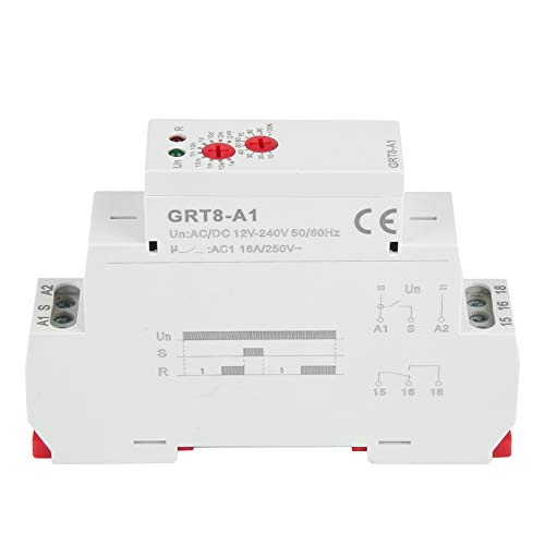 Zeitrelais GRT8-A1 DIN-Schienentyp AC/DC 12V ~ 240V Timer-Relais Mini-Einschaltverzögerungsrelais von Kadimendium