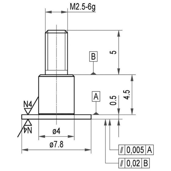 Käfer - Messeinsatz Stahl Teller 7,8 x 0,5mm von Käfer