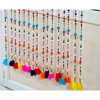 Kostenloser Versand - Bunte Perlen Boho Tür-Fenster Vorhänge Türbehänge, Schnüre, Diwali Weihnachtsdekoration von KalasCreation