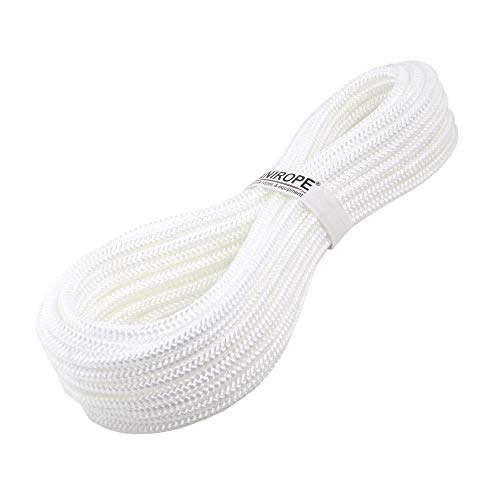 Kanirope® PP Seil Polypropylenseil MULTIBRAID 10mm 5m Farbe Weiß (0100) 16x geflochten von Kanirope