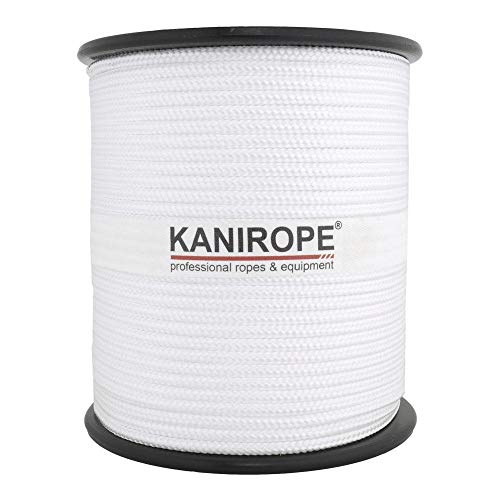 Kanirope® PP Seil Polypropylenseil MULTIBRAID 3mm 100m Farbe Weiß (0100) 16x geflochten von Kanirope