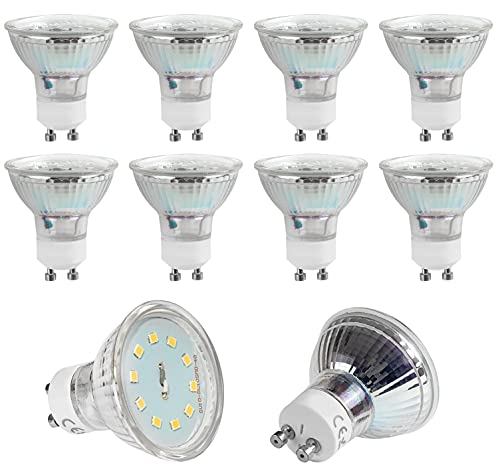 Sparpack 10x 5Watt GU10 230Volt LED Leuchtmittel 450Lumen 2700Kelvin warmweiss für Einbaustrahler Lampe Spot Strahler Deckenlampe Leuchte Innen und Außen - SONDERPREIS von Kanlux