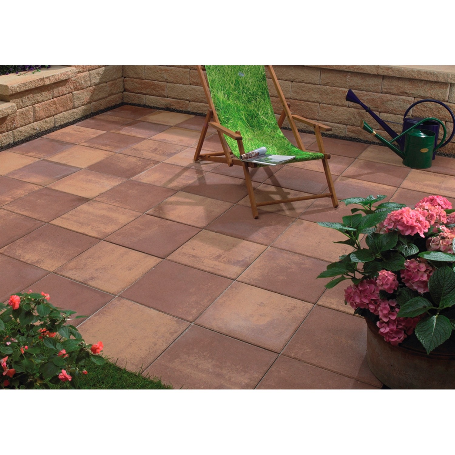 Terrassenplatte Beton Florenz Terra-Nuanciert 40 cm x 40 cm x 5 cm Terrassenplatte Beton Florenz Terra-Nuanciert 40 cm x 40 cm x 5 cm von Kann