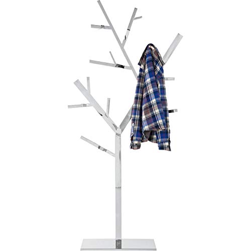 Kare Design Garderobenständer Technical Tree Chrome, Garderobe, Flur, Wanddekoration, Silber, 195x92x30cm von Kare