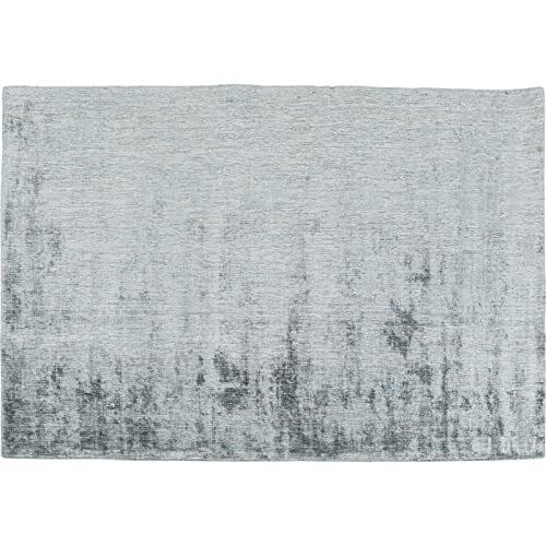 Kare Design Teppich Glimmer Blau, grau/blau, XL Web Teppich, handgearbeitet, gewebt, 170x240cm von Kare