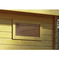 KARIBU Fenster für Gartenhäuser  »38 mm«, BxH: 85 x 44 cm, Holz - braun von Karibu