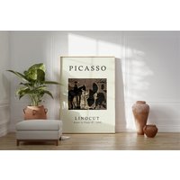 Pablo Picasso Ausstellung Kunstdruck, Vintage Poster, Kubismus Wandkunst, Druck Größe A2/A3/A4 von KarmenArtPrints