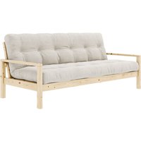 KARUP Design - Knob Schlafsofa 130 x 190 cm, Kiefer natur / ivory (510) von Karup