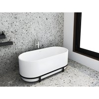 Freistehende Badewanne oval - Acryl - 230 L - 160 x 75 x 60  cm - Weiß - PLECO von Shower & Design