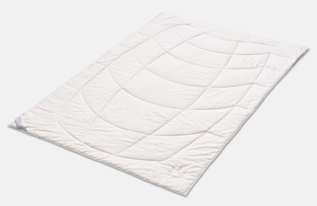 Kauffmann Hanf Leicht Steppbett Sommerdecke Monodecke 200x200 cm 600 g von Kauffmann