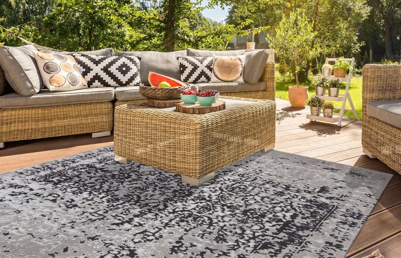 Kayoom Teppich Sunny 310, rechteckig, Höhe: 8 mm, Besonders pflegeleicht. Im Innen- und Außenbereich verwendbar. Kayoom Teppich Sunny 310, rechteckig, Höhe: 8 mm, Besonders pflegeleicht. Im Innen- und Außenbereich verwendbar. von Kayoom