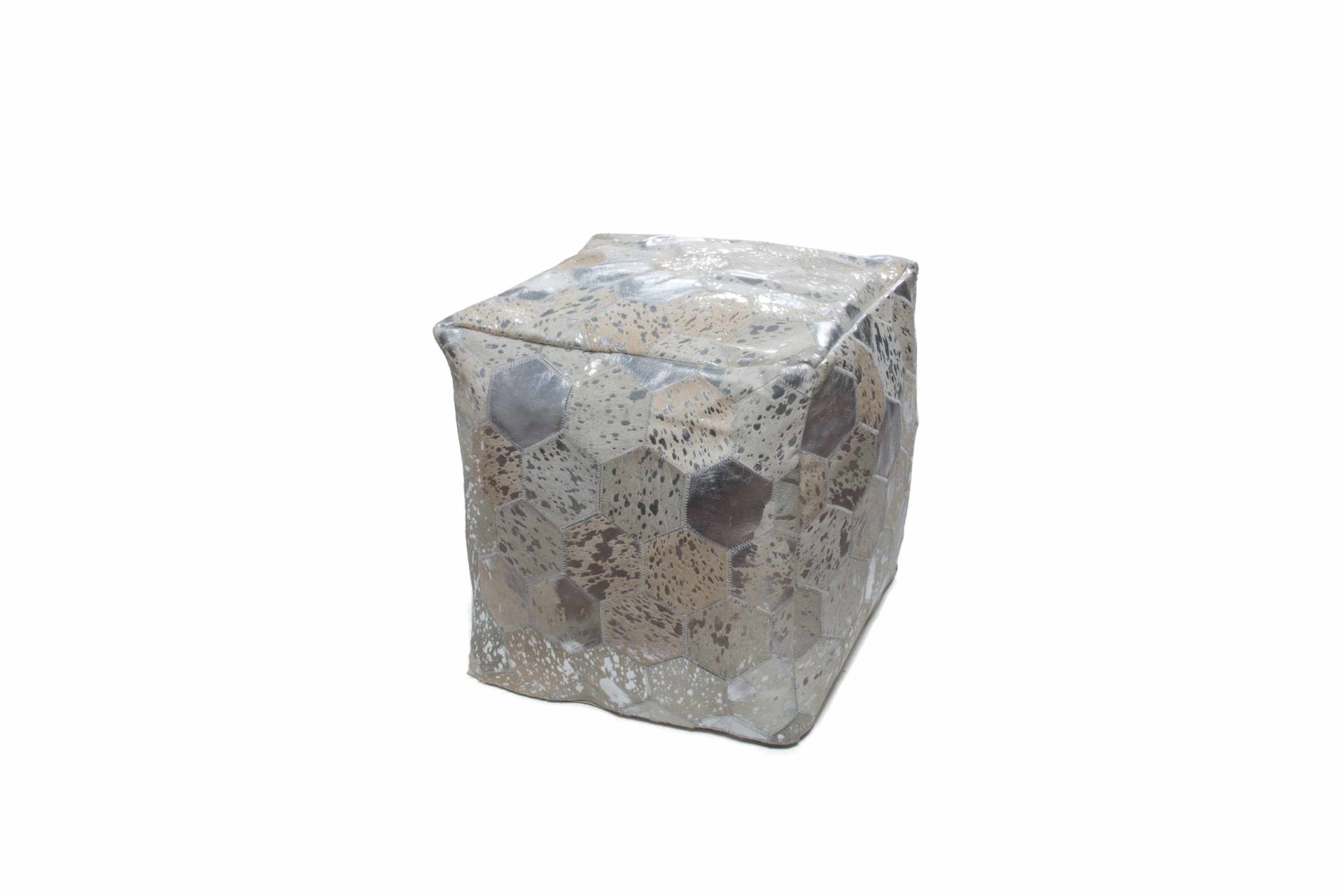 Spark Pouf 210 Grau / Silber 45cm x 45cm Spark Pouf 210 Grau / Silber 45cm x 45cm von Kayoom