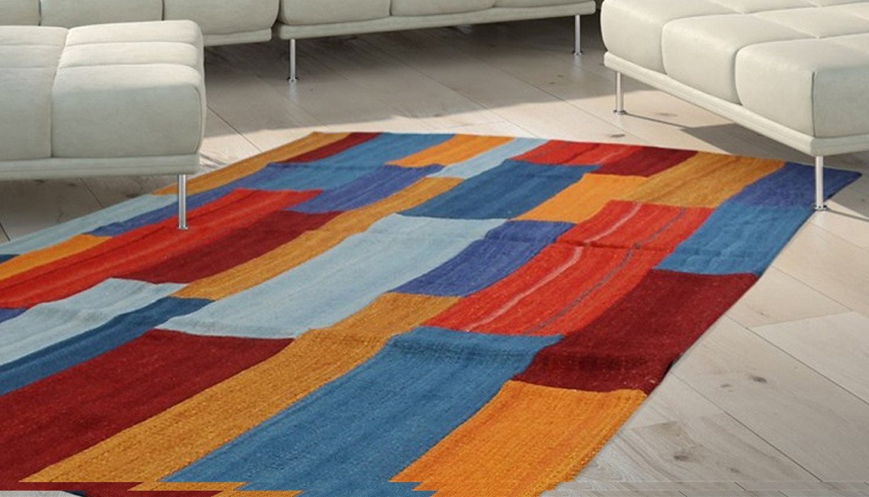 Kayoom Teppich Radical 335, rechteckig, Höhe: 15 mm, Handgewebter Jacquard Kilim, hochwertige Materialmischung. Kayoom Teppich Radical 335, rechteckig, Höhe: 15 mm, Handgewebter Jacquard Kilim, hochwertige Materialmischung. von Kayoom