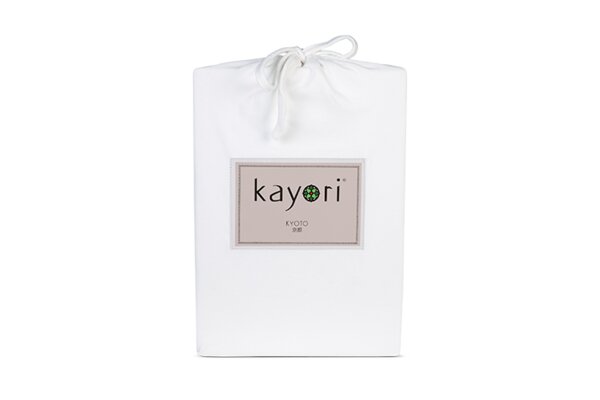 Kayori Kyoto - Spannbettlaken für Splittopper Matratze - Premium Jersey von Kayori