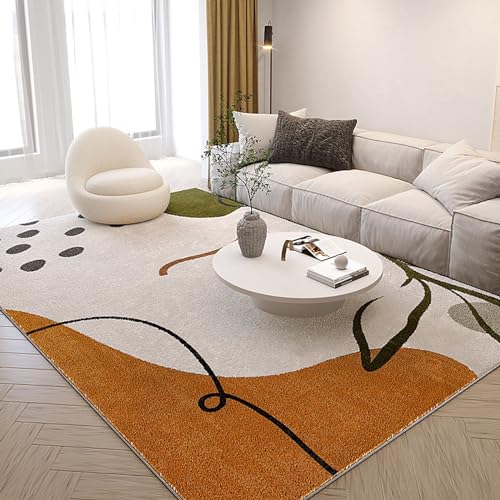 KeTXCZOAG Moderner Teppich, waschbarer Teppich, moderner Abstrakter Teppich für Wohnzimmer, Schlafzimmer, Esszimmer, Küche, Büro(Color:D,Size:120x180cm) von KeTXCZOAG