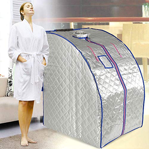 Sauna, Mini Infrarotsauna für Zuhause, Tragbare Sauna mit Fernbedienung, Portable Sauna Raum Kann Müdigkeit Lindern, Gewichtsverlust (schwarz) von Kedia