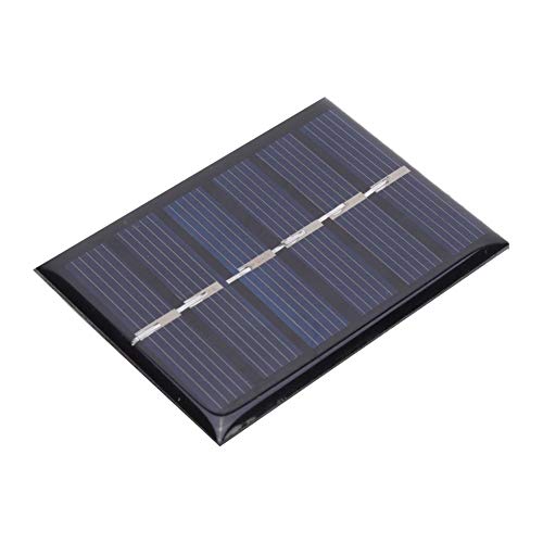 Solarpanel-Kit, 4-teiliges 3V 0,3 W polykristallines Silizium-DIY-Solarpanel Wasserdichtes DIY-Sicherheits-Solarstrom-Ladepaneel mit Kabel 65 x 48 mm von Keenso