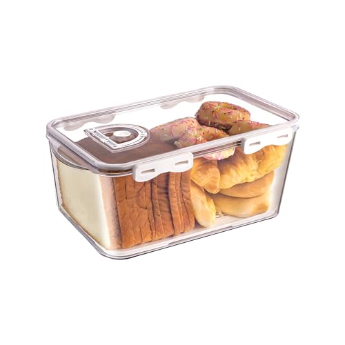 Kühlschrank Organizer,Toastbrot Aufbewahrungsbox mit Timing Deckel,Knäckebrotdose Knäckebrotdose mit Gitter,Luftdichte Praktische Aufbewahrungsbox für Brot,Kuchen andere Lebensmittel (Mittlere Größe) Kühlschrank Organizer,Toastbrot Aufbewahrungsbox mit Timing Deckel,Knäckebrotdose Knäckebrotdose mit Gitter,Luftdichte Praktische Aufbewahrungsbox für Brot,Kuchen andere Lebensmittel (Mittlere Größe) von Keho Keho Kehongdun