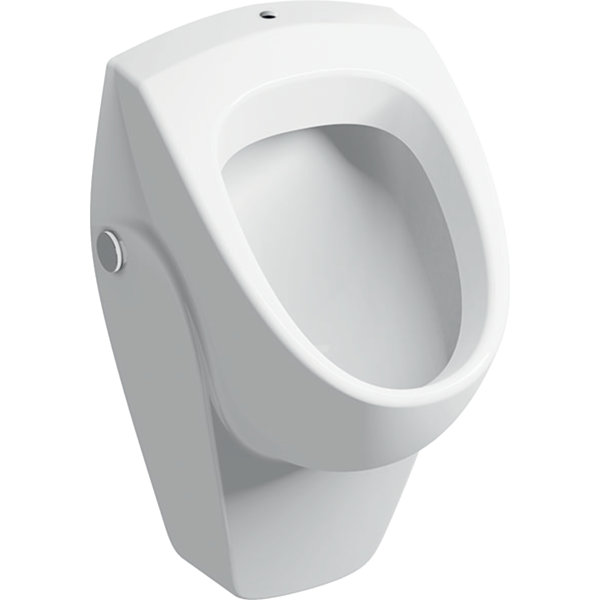 Geberit Renova Urinal Zulauf von oben, Abgang nach hinten oder unten, 235200, Farbe: Weiß, mit KeraTect von Keramag GmbH