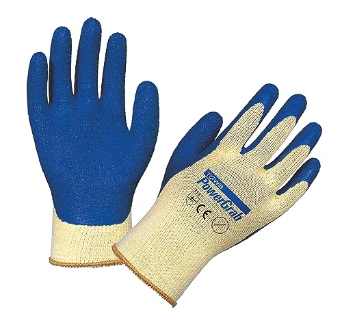 Kerbl 297202 Arbeitshandschuhe PowerGrab, Gartenhandschuhe mit Latex Handinnenfläche Größe 8 von Kerbl