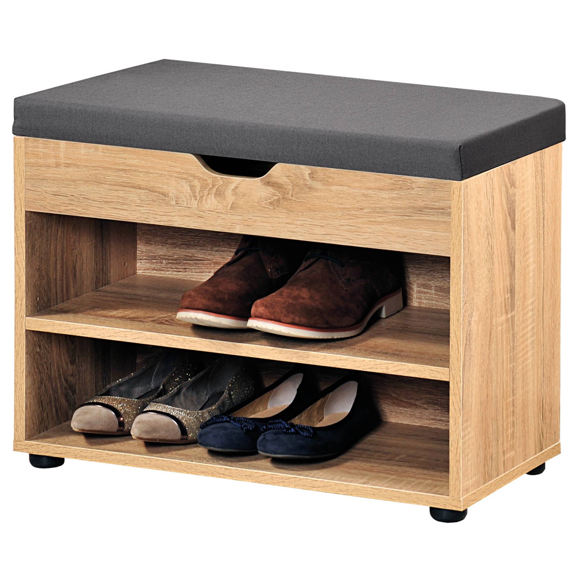 Kesper Schuhschrank braun 60 x 47 x 30 cm mit Sitzkissen von Kesper