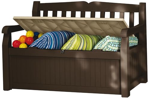 Keter, Sitzbank mit Truhe, Eden 140x60x84 cm braun von Keter