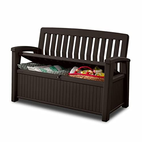 Keter Sitzbank für Garten, Terrasse, 227 Liter, 132,7 x 63,5 x 89,5 cm, Graphit Keter Sitzbank für Garten, Terrasse, 227 Liter, 132,7 x 63,5 x 89,5 cm, Graphit von Keter