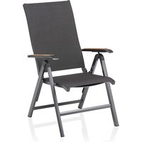 Kettler Diamond Multipositionssessel Aluminium/Outdoorgewebe mit Teak Armlehnen von Kettler